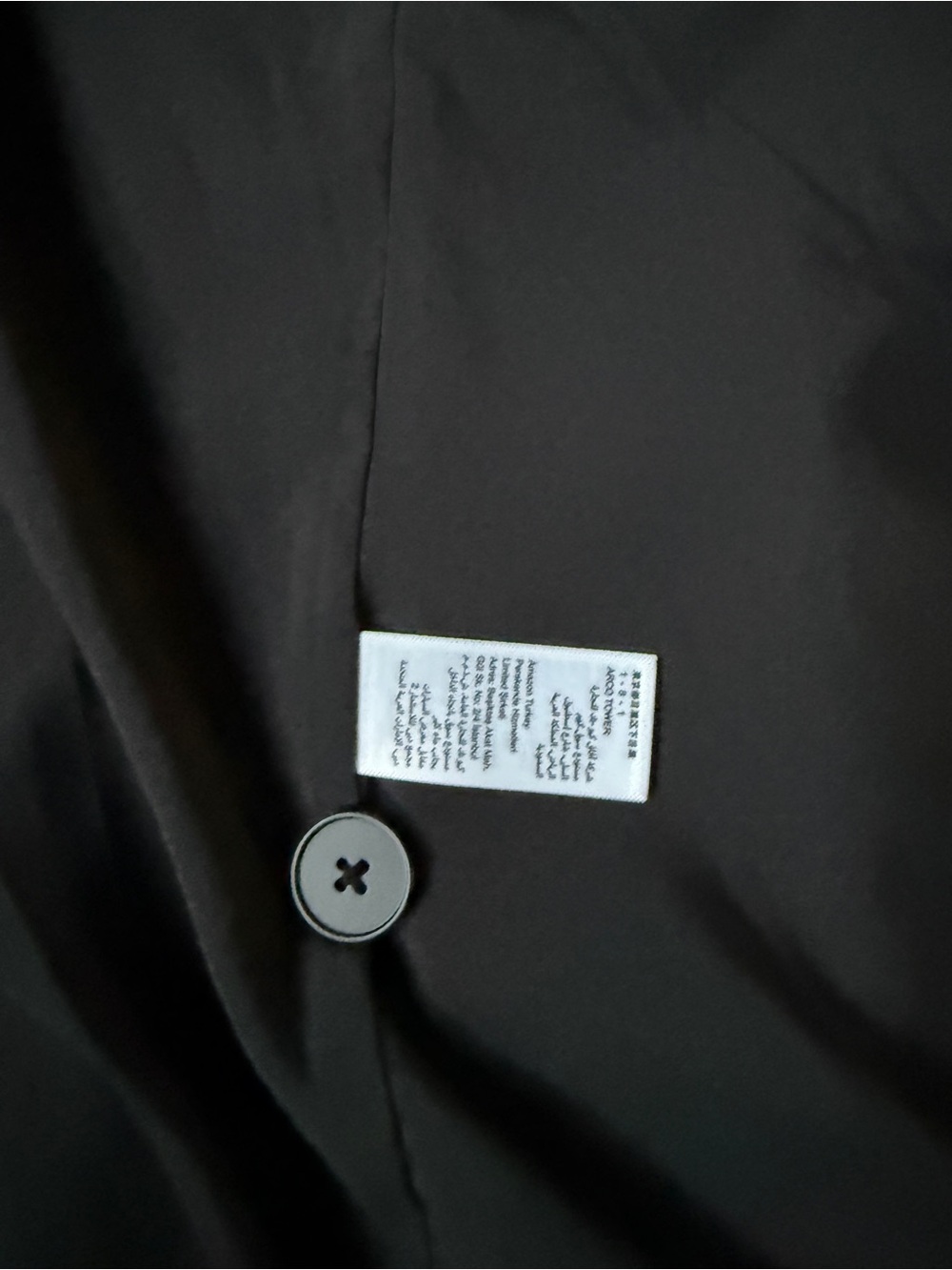 Women's Black Tailored Blazer - Single-Button Suit Jacket - Picture 4 of 5